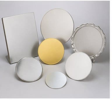 Unprinted aluminum award plaque components