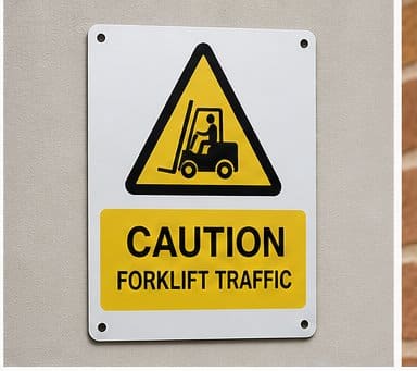 Aluminum meeting room identification sign