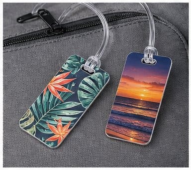 Holiday aluminum ornament with custom artwork